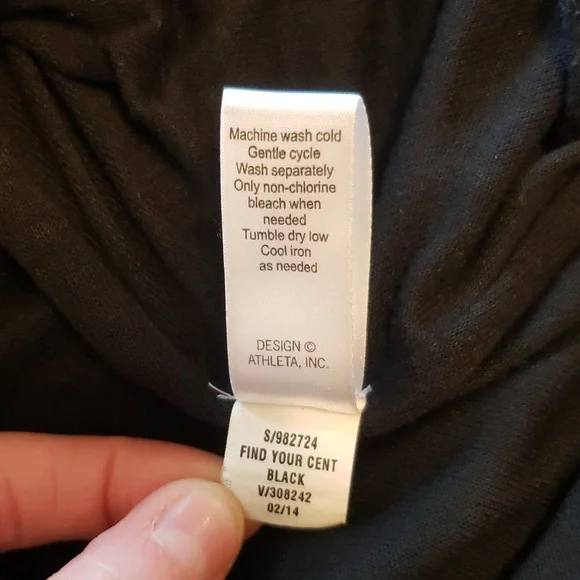 Athleta Athletic Tank, Solid Black Print, Keyhole Twist Back, Size XS - Picture 11 of 14